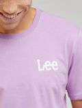 T-shirt manica corta Lee - rosa bianco - 1