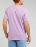 T-shirt manica corta Lee - rosa bianco - 5