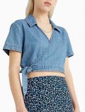 Camicia manica corta Tommy Jeans - denim blu - 0