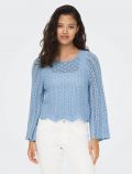 Pullover manica lunga Only - light blu - 0