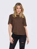 T-shirt manica corta Only - marrone - 0