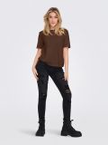 T-shirt manica corta Only - marrone - 2