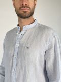 Camicia manica lunga lino Fynch-hatton - azzurro - 1