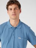 Polo manica corta Wrangler - azzurro - 1