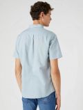 Camicia manica corta casual Wrangler - azzurro - 2