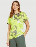 Maglia manica corta curvy Luisa Viola - lime - 0