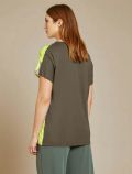 Maglia manica corta curvy Luisa Viola - lime - 2