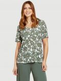 Maglia manica corta curvy Luisa Viola - militare - 0