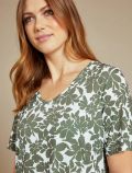 Maglia manica corta curvy Luisa Viola - militare - 1