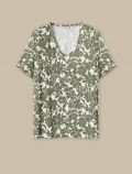 Maglia manica corta curvy Luisa Viola - militare - 3