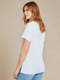 Maglia manica corta curvy Luisa Viola - bianco - 2