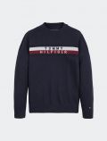 Pullover manica lunga Tommy Hilfigher - blu - 0