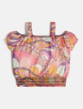 Top Guess - arancione fiore - 2
