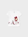 T-shirt manica corta Mayoral - bianco rosso - 0