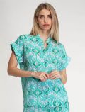 Camicia manica corta Iblues - acqua marina - 0