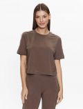 T-shirt manica corta sportiva Guess - brown - 0