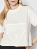 T-shirt manica corta sportiva Guess - bianco - 1