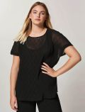 Maglia manica corta curvy Persona - nero - 0