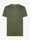 T-shirt manica corta sportiva Sun68 - militare - 0