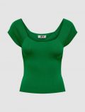 Maglia manica corta Jdy - verde smeraldo - 0