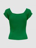 Maglia manica corta Jdy - verde smeraldo - 1