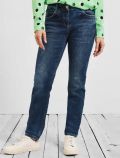 Pantalone jeans curvy Cecil - blu - 0