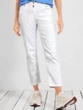 Pantalone jeans curvy Cecil - bianco - 0