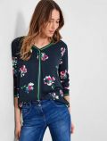 Maglia manica lunga curvy Cecil - deep blue - 0