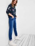 Maglia manica lunga curvy Cecil - deep blue - 2
