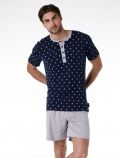Pigiama corto Lvb Man - blu navy - 0