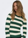 Maglia manica lunga Jdy - verde bianco - 1
