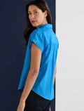 Camicia manica corta casual Street One - blu - 3