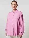 Camicia manica lunga curvy Persona - rosa - 0