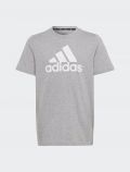 T-shirt manica corta sportiva Adidas - grigio - 0