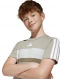 T-shirt manica corta sportiva Adidas - beige bianco - 1