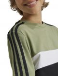 T-shirt manica corta sportiva Adidas - nero verde - 1