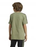 T-shirt manica corta sportiva Adidas - nero verde - 3