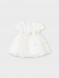 Abito manica corta elegante Newborn - ecru - 0