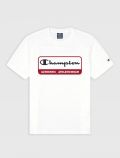 T-shirt manica corta sportiva Champion - bianco - 3