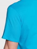 T-shirt manica corta sportiva Guess - celeste - 3
