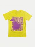 T-shirt manica corta sportiva Melby - giallo - 0