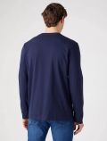 T-shirt manica lunga Wrangler - navy - 3