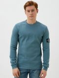 Maglia manica lunga casual Calvin Klein - petrolio - 0