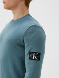 Maglia manica lunga casual Calvin Klein - petrolio - 2