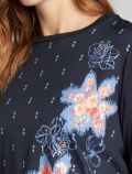 Maglia manica lunga curvy Luisa Viola - blu - 1