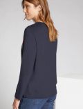 Maglia manica lunga curvy Luisa Viola - blu - 3