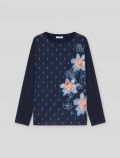 Maglia manica lunga curvy Luisa Viola - blu - 4