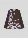 Maglia manica lunga curvy Luisa Viola - moro - 3