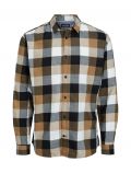 Camicia manica lunga casual Jack & Jones - marrone chiaro - 5