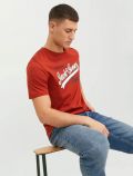 T-shirt manica corta Jack & Jones - rosso - 3